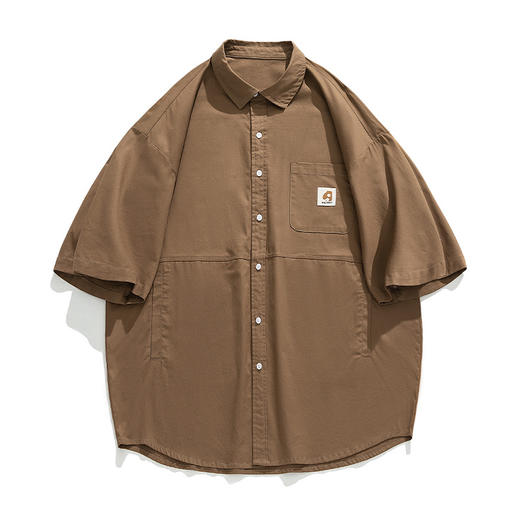 【YW】无忧购拼接工装短袖衬衫 K1728（截单后3-5天发货） 商品图6