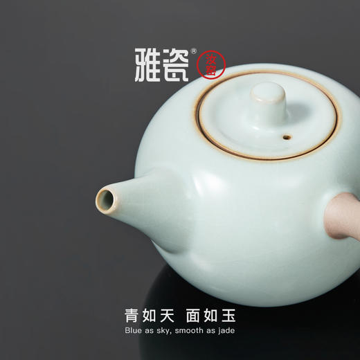 汝窑小坐侧把壶 商品图4