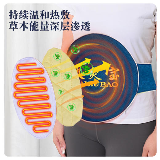 艾草制品 电加热艾灸宝 亚麻料 商品图1