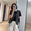 百媚生 高级老钱风马甲显瘦气质百搭短款V领亚麻背心CBW8194 商品缩略图5