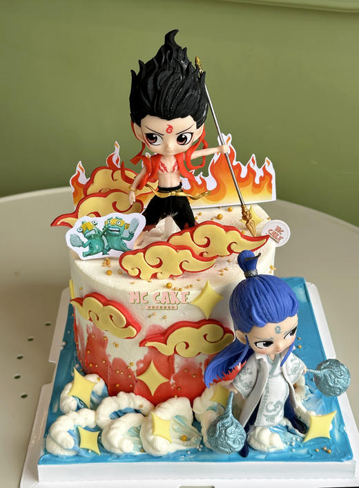 哪吒敖丙玩具装饰蛋糕 商品图1