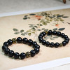 易祈吉祥五行补水手链黑曜石手串925银手链饰品送礼男女款手串礼物 商品缩略图1