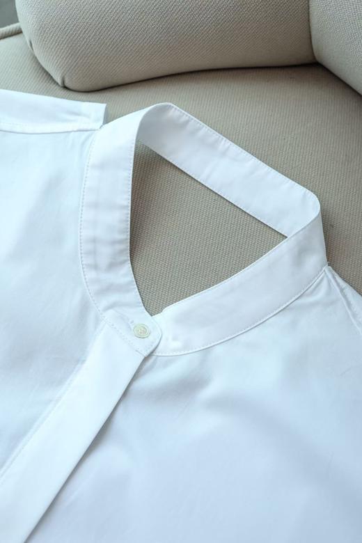 柔飒设计感镂空抽褶衬衣 商品图2