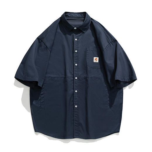 【YW】无忧购拼接工装短袖衬衫 K1728（截单后3-5天发货） 商品图5