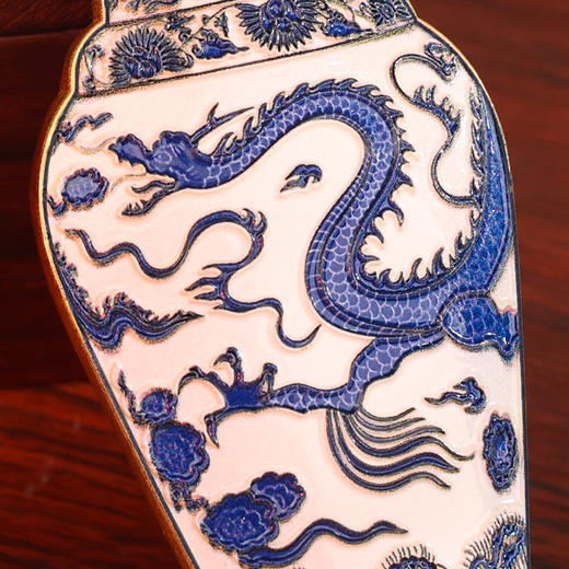 【元青花瓶】金属冰箱贴AR文物文创大维德元青花贯耳瓶磁贴旅游博物馆冰箱贴 商品图3