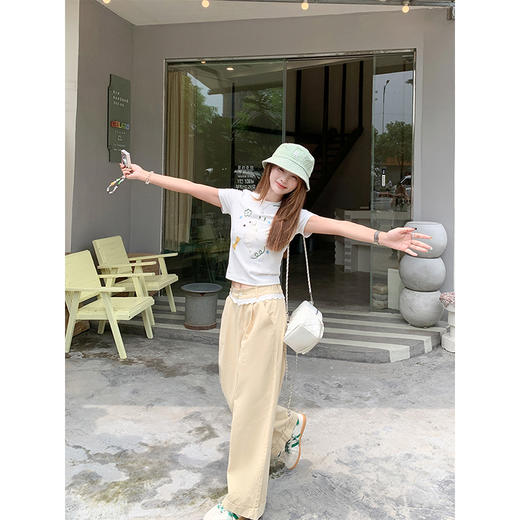 <曾小咸推荐>新品现货秒杀！卖完下架不再补 ！微信粉丝打折价！！蕾丝花边阔腿裤 日常169.99/件 立减80 秒杀89.99/件！！ 商品图3