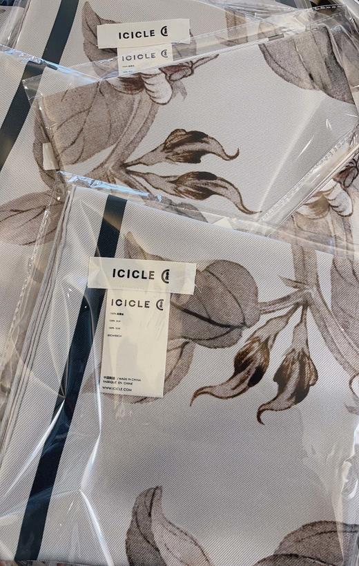 68-8 渠道圆正 小禾 百分百斜纹真丝 复古优雅 蚕豆花图案丝巾方巾 商品图6