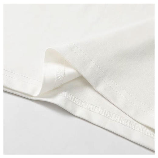 半身缘女装 夏季吸汗透气宽松简约小象刺绣印花短袖T恤262113U01140309 商品图4