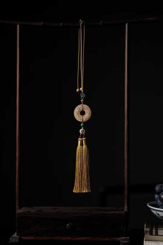 老山檀香【六字箴言平安扣】挂件 商品图5