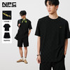 NPC潮牌金线刺绣棋盘格提花短袖百搭T恤短裤男肌理感透气NP52TE13 商品缩略图0