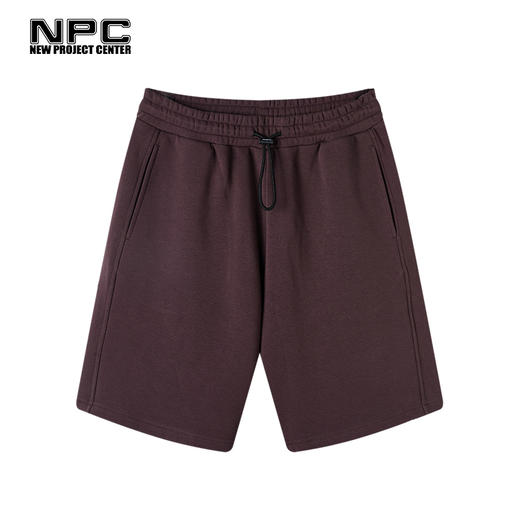 NPC潮牌仿胶布印花纯棉宽松卫裤男潮流短裤宽松舒适NP34SP25 商品图4