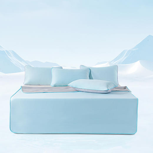 商超爆款【丝享冰泉高科技凉感Chill夏凉席】 A类标准面料 洁净舒适 可机洗水洗 便于清洁 商品图0