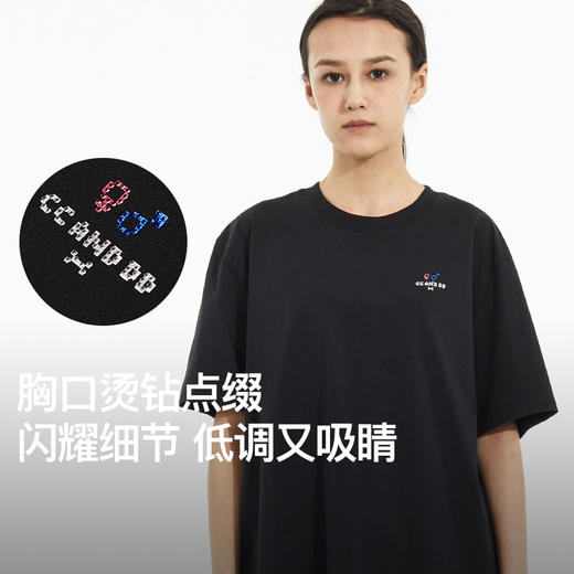 NPC潮牌CC系列背后立体【十字绣】九宫格短袖T恤男乐高风CC53TE09 商品图2