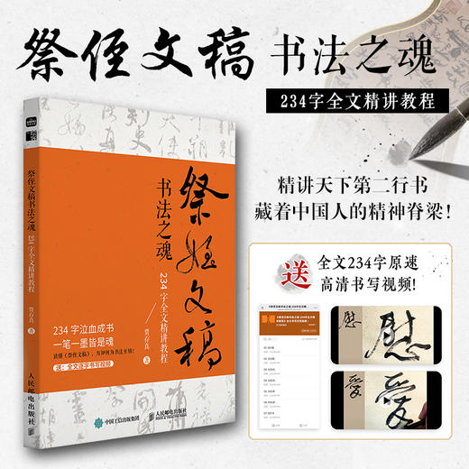 祭侄文稿书法之魂 234字全文精讲教程 颜真卿书法解析 天下三大行书临摹练习字帖书法精讲教程 王羲之兰亭序赵孟頫寒食帖 商品图0