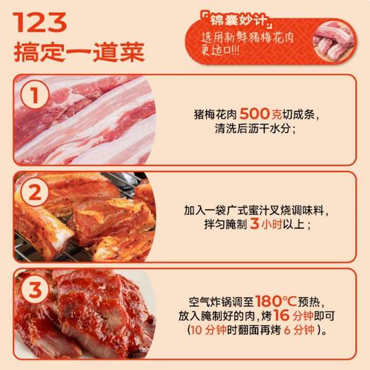 100g 李锦记广式蜜汁叉烧调味料 空气炸锅酱料调味料 蜜汁鸡翅排骨叉烧料 商品图2