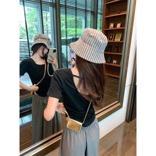 <曾小咸推荐> 现货秒杀！微信超特价！3色褶皱正肩短袖T 日常89.99 立减40 秒杀49.99！ 商品图1