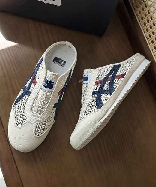 现货 THS-无 鬼冢家  情侣款 夏日度假苎麻轻薄网面拖鞋 3色 QZ112 商品图7