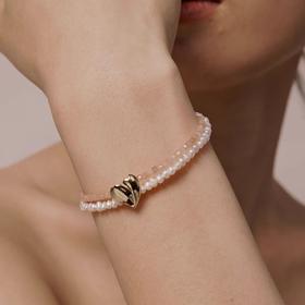 A.n.Z/回予 花契爱心双层手链