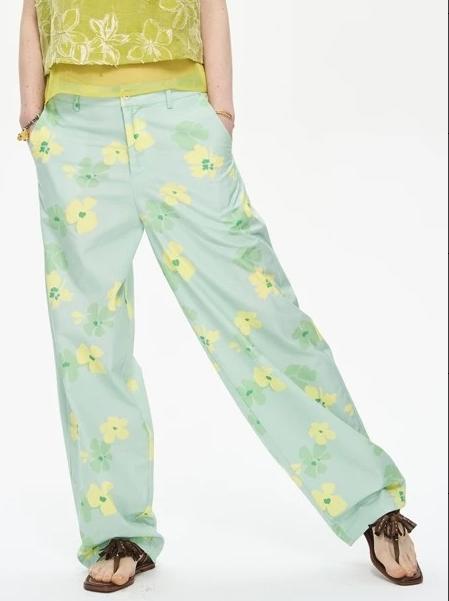 local tag/It25ssk40/ 轻松花园薄荷色长裤 商品图0