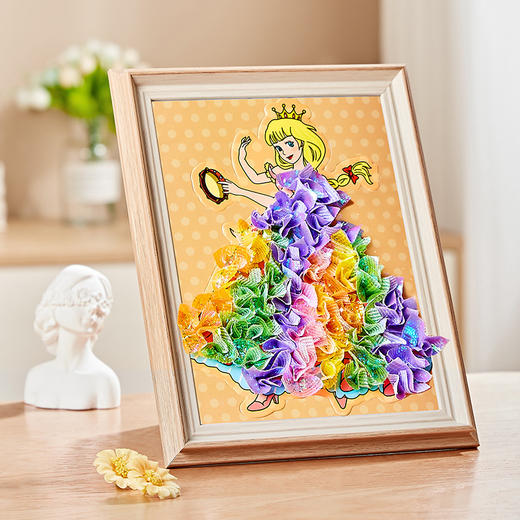 【戳戳乐儿童画绘本，公主换装玩具！】网红戳戳乐儿童画绘本 公主换装玩具 女孩益智戳戳画 手工diy材料包-QQ 商品图3