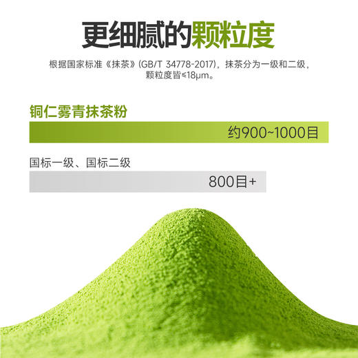 西域美农 铜仁雾青抹茶粉 100%抹茶粉 微苦回甘 商品图5