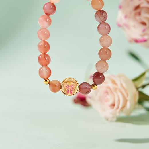 大英博物馆 博物志系列 盐源玛瑙蝶语 手链 商品图3