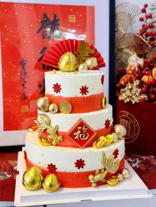 三层定制款蛋糕（需要打车配送，下单前提前联系客服） 商品图1