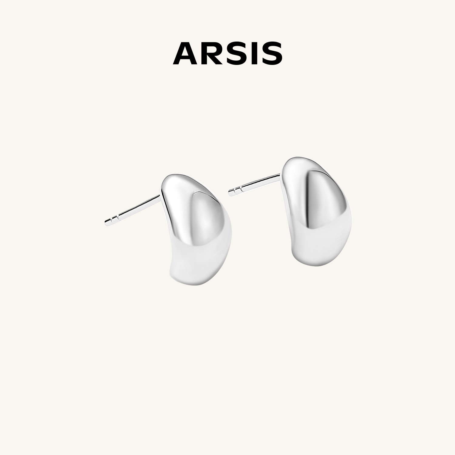 ARSIS｜自由搭配系列 潺流小豆豆耳钉