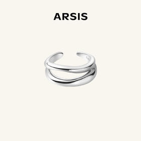 ARSIS｜流光系列 流线双层戒指
