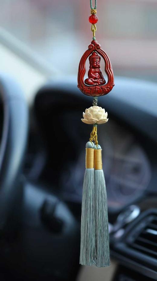 莲开佛现°小叶紫檀车挂 商品图0