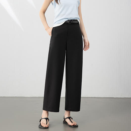 「自」全新升级【铂金会员183/天猫239/差价56】(21103)洛诗琳醋酸天丝直筒裤2025夏款遮胯显瘦窄版直筒镰刀裤女 商品图2