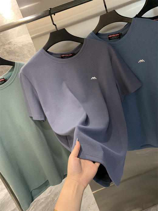 北美运动巨头!冰爽蚂蚁孔轻量化速干透气纯色运动休闲短袖T恤男！ 商品图5