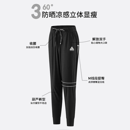速干裤男女夏季冰丝防晒休闲裤修身显瘦垂感瑜伽户外运动健身长裤 商品图5