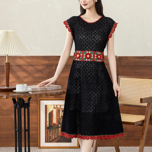 苏苏姐家风情大摆裙手工DIY钩针裙子蕾丝毛线团自制材料包 商品图1