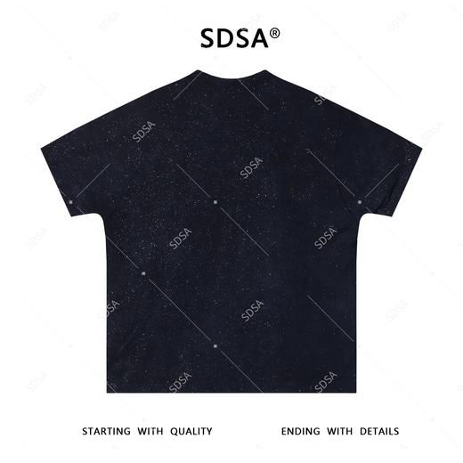 T3839夏季高级感新款男士韩系满天星拉链装饰短袖T恤时尚百搭圆领上衣 商品图4