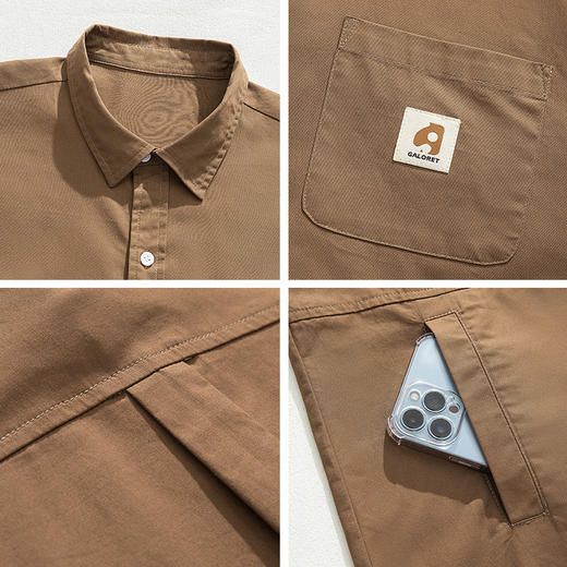 【YW】无忧购拼接工装短袖衬衫 K1728（截单后3-5天发货） 商品图3