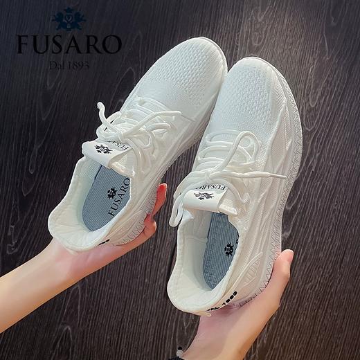 99元2双！！FUSARO情侣黑科技荷叶防水防污防滑防喷溅飞织鞋  轻薄透气  久穿不累 商品图4