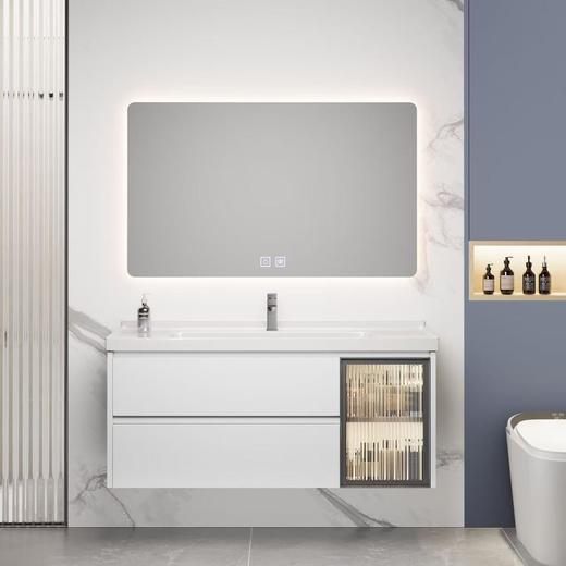 8066-白色(陶瓷盆加智能镜）70/80/90/100 商品图1