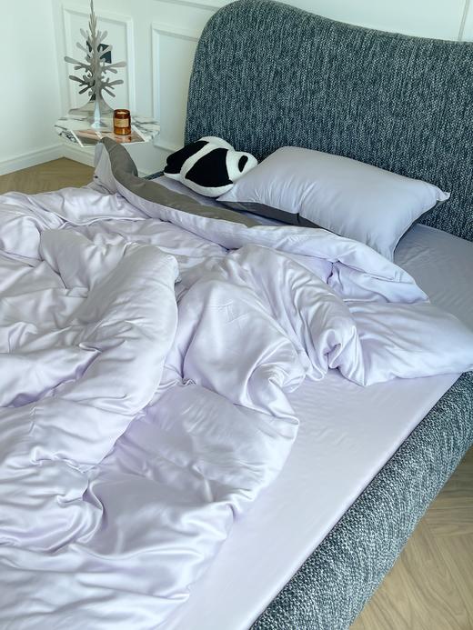 纯天然真丝平替！【双色竹纤维四件套】必入618超级狠货🔥✅竹纤维面料自带温润凉感 凉凉滑滑 好打理！！！ ✅即使裸睡也不会摩擦皮肤 ✅触感细腻丝滑 还有着真丝般的光泽 商品图6