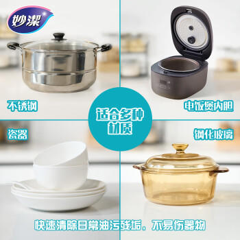 妙洁双层银丝抹布20*20cm 6片装 类钢丝球洗碗神器 百洁丝厨房刷锅网 /家庭清洁/纸品 /清洁用具 /抹布/百洁布 商品图4