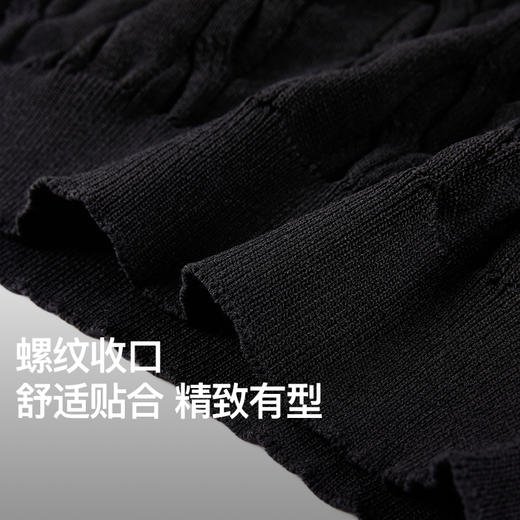 NPC潮牌复古老钱风刺绣logo针织绞花短袖POLO衫男舒适NP53TS21 商品图4