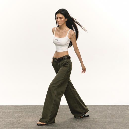 Ariseism 美式复古休闲裤女春秋新款长裤子 商品图3