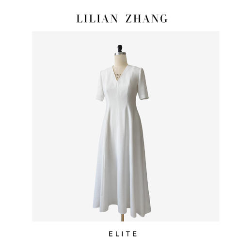 E“定制”——静奢风——风尚之选———极简法式复古唯美大A摆裙 2501041 商品图1