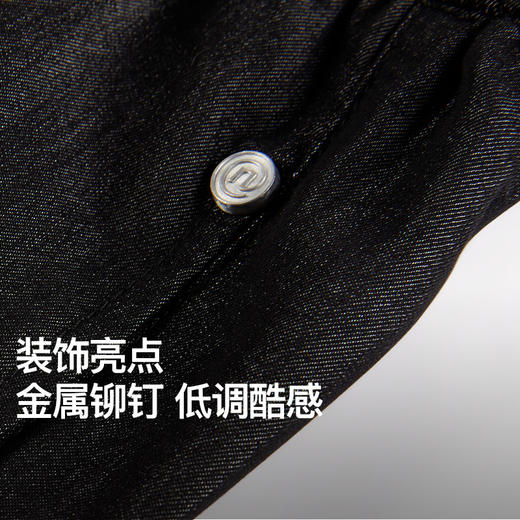 NPC潮牌复古老钱风铆钉字母压褶抖抖休闲长裤男垂感顺滑NP54TR41 商品图2