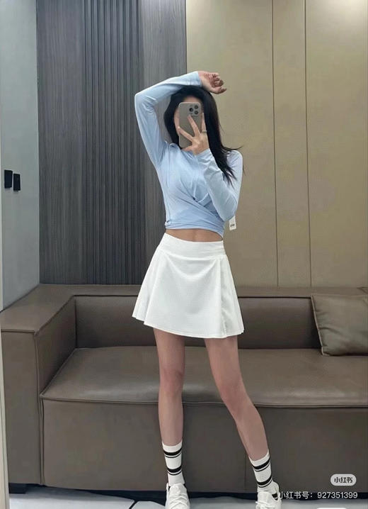 lul不对称百褶网球裤裙，3个工作日发货 商品图2