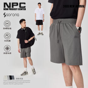NPC 潮牌凉感【索罗娜】印花休闲短裤舒适透气男潮流百搭吸NP42SP12
