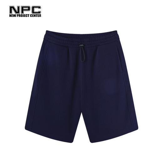 NPC潮牌仿胶布印花纯棉宽松卫裤男潮流短裤宽松舒适NP34SP25 商品图3