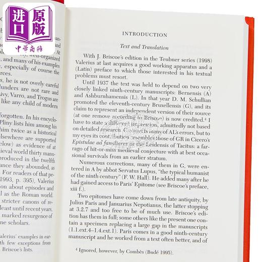 【中商原版】洛布古典丛书 瓦莱里乌斯 马克西姆斯 善言懿行录 卷1	Memorable Doings and Sayings Valerius 拉英对照版 商品图2