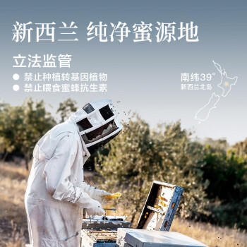 蜜兰达（NZGOLDHEALTH）新西兰进口麦卢卡蜂蜜UMF10+250g*2 天然滋补品送礼长辈礼盒礼品 商品图5