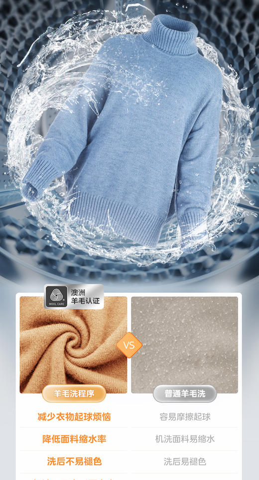 美的洗衣机 MG100G2024 滚筒洗衣机 极地白 商品图6